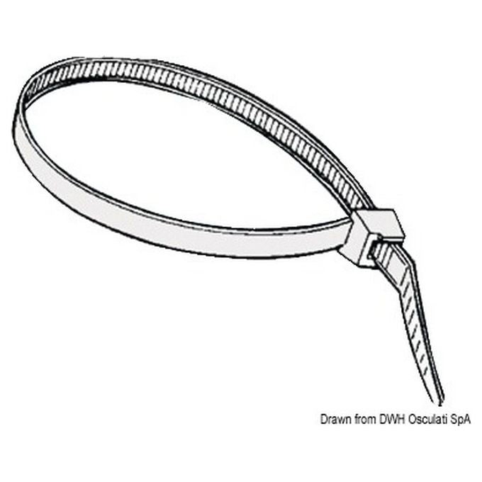 Fascette riapribili in nylon bianco 3,5 cm 18.032.52
