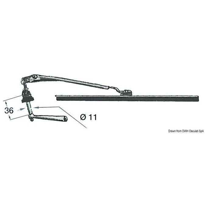 Tergicristallo a mano 280 mm 19.150.00