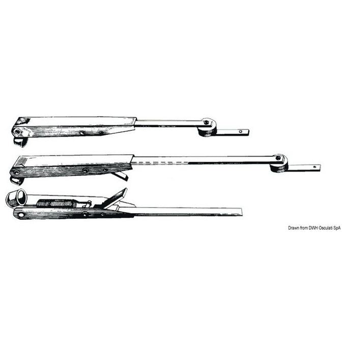 Braccio tergicristallo regolabile 457-610 mm 19.152.16