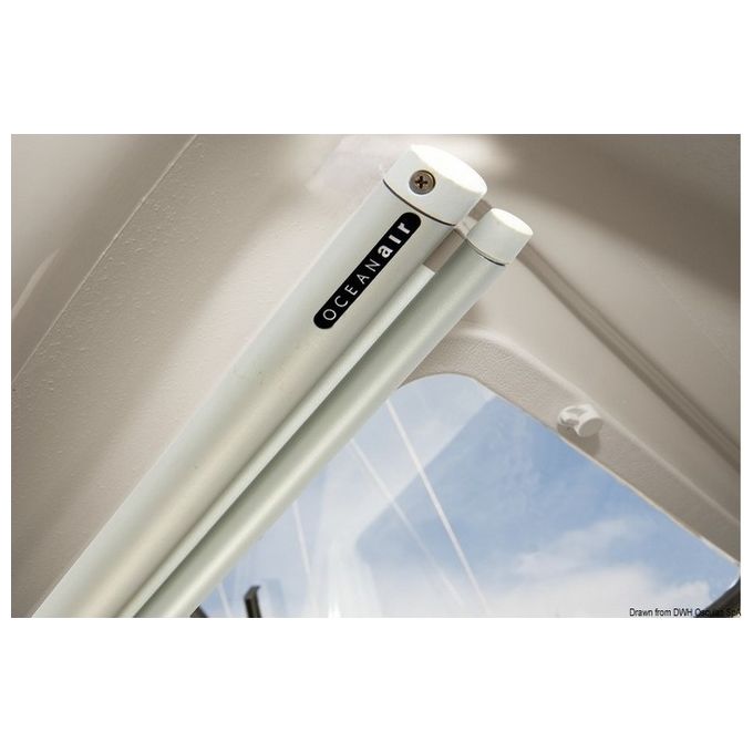 OceanAir Tenda avvolgibile Oceanair 660 x 320 mm cassetta rullo bianca