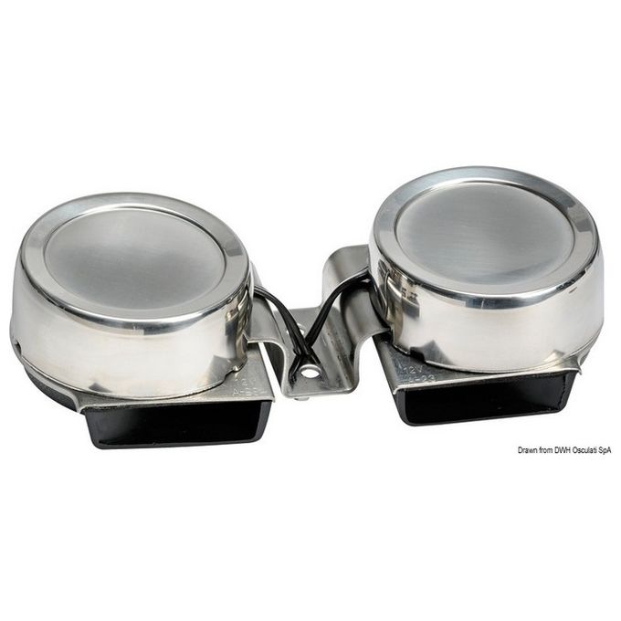 Tromba inox doppia compatta 21.451.52