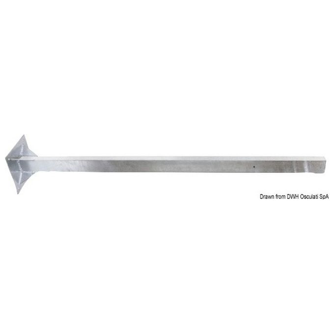 Palo acciaio zincato altezza 160 cm 22.429.02