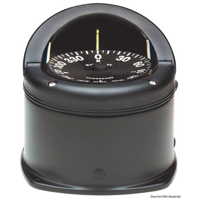 Ritchie navigation Bussola Ritchie Helmsman 3''3-4 chiesuola nera-nera