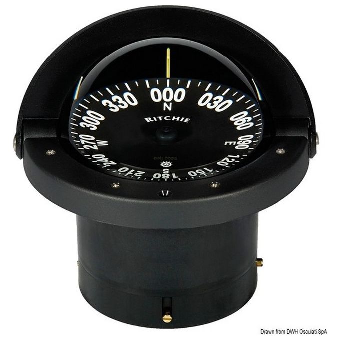 Ritchie navigation Bussola Ritchie Wheelmark 4''1-2 incasso nera-nera