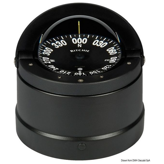 Ritchie navigation Bussola Ritchie Wheelmark 4''1-2 esterna nera-nera