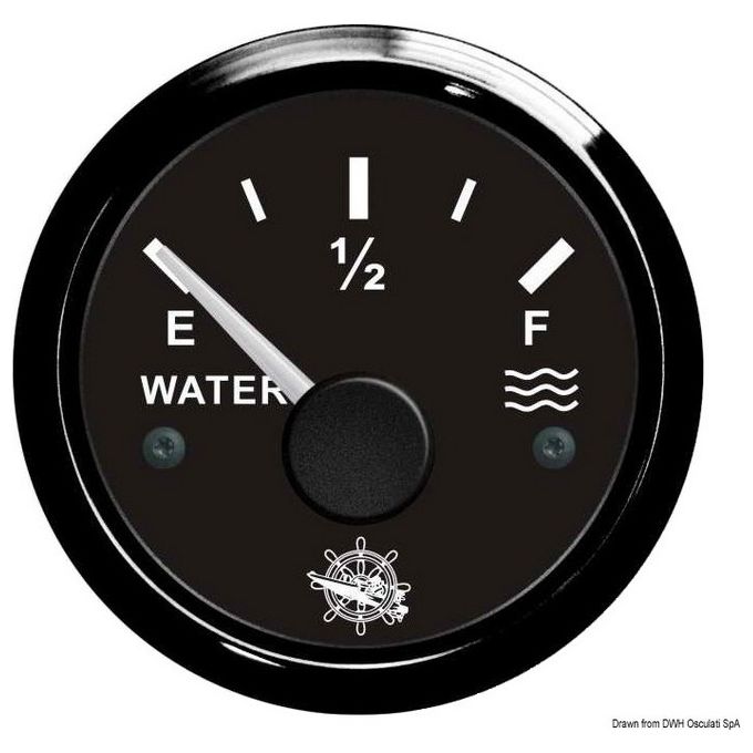 Indicatore livello acqua 240-33 Ohm nero-nera 27.320.03
