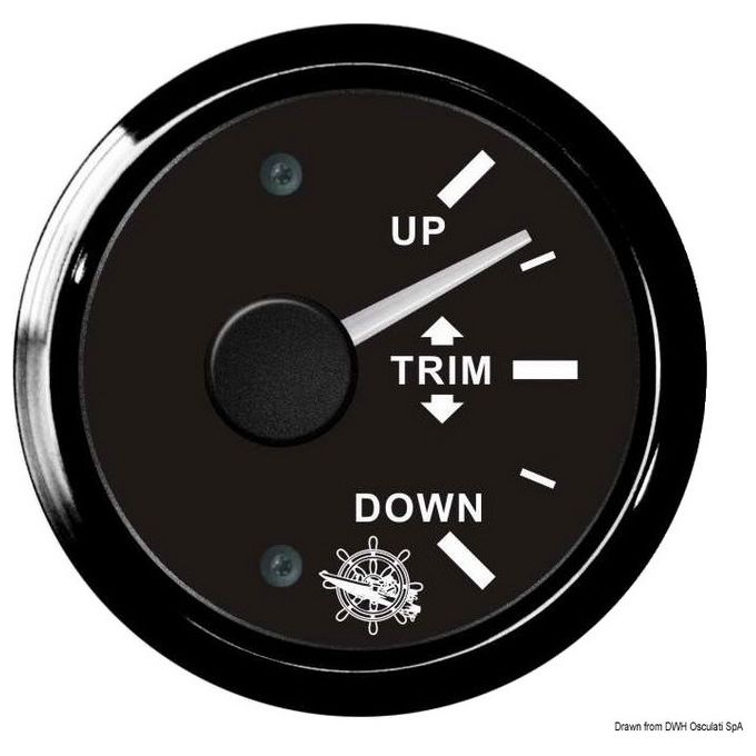Indicatore trim 0-190 Ohm nero-nera 27.320.20