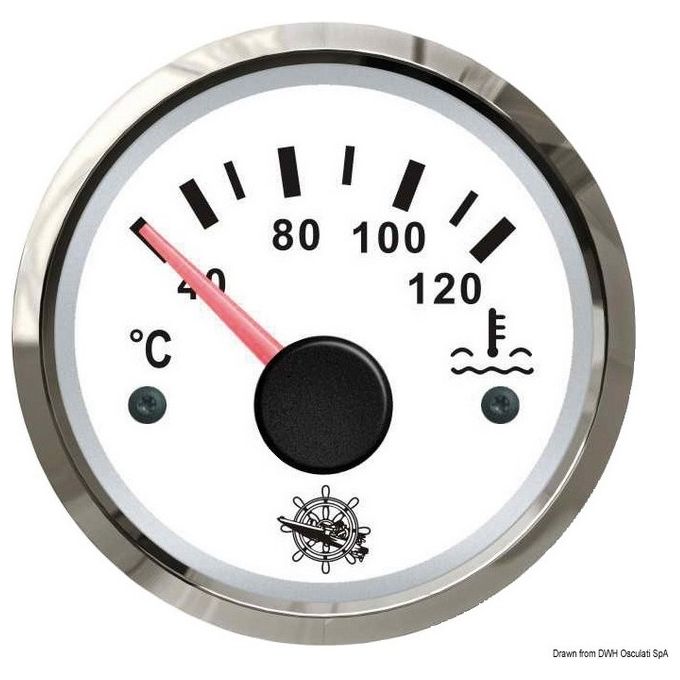 Indicatore temperatura acqua 40-120 gradi bianco-lucida 27.322.08