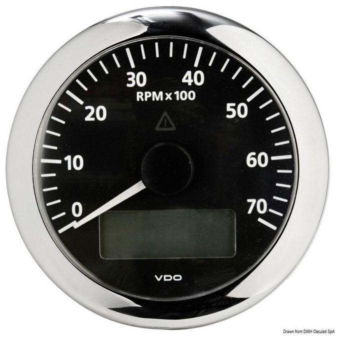 VDO Marine Contagiri 7000 RPM nero