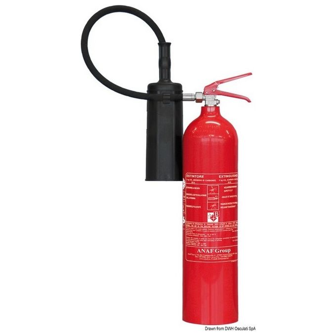 Anaf Antincendi Estintore Solas CO2 5 Kg MED