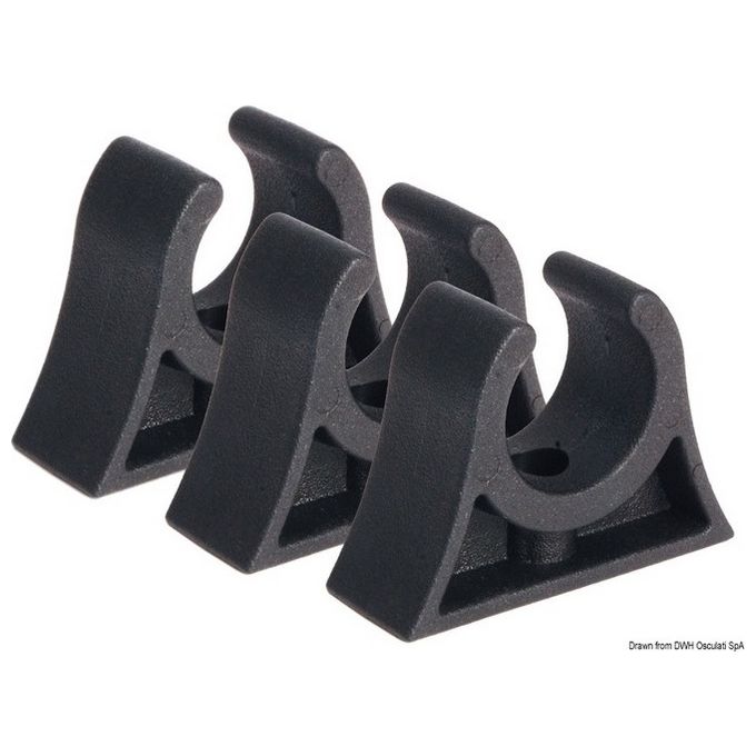 Clip nera per tubi 16-18 mm 34.358.16
