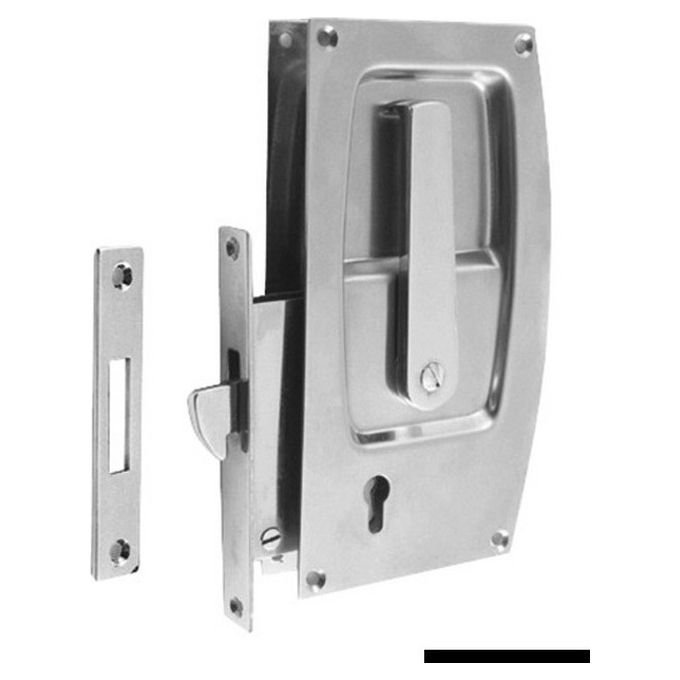 Serratura porte scorrevoli ottone cromato 38.132.07