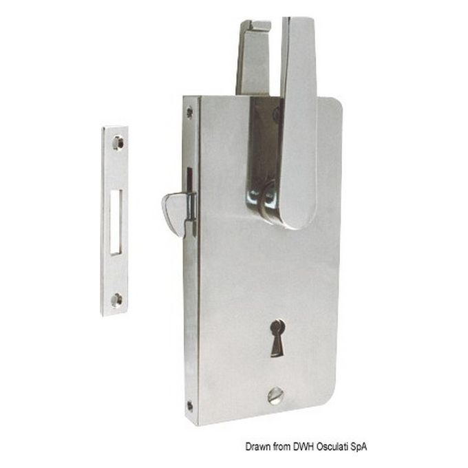 Serratura ottone cromato chiave 38.348.71