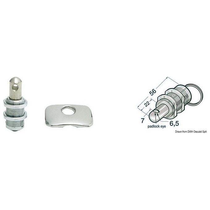 Chiusura gavoni inox lucchetto De Luxe 38.405.51