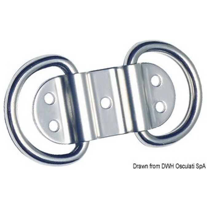 Doppio anello con piastina 92x38 39.867.03
