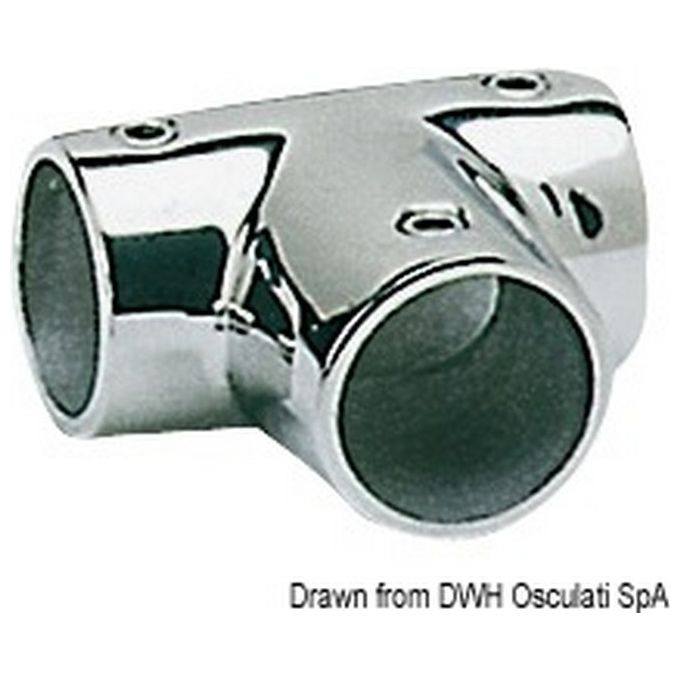 Giunto inox T 90 gradi 30 mm 41.115.30