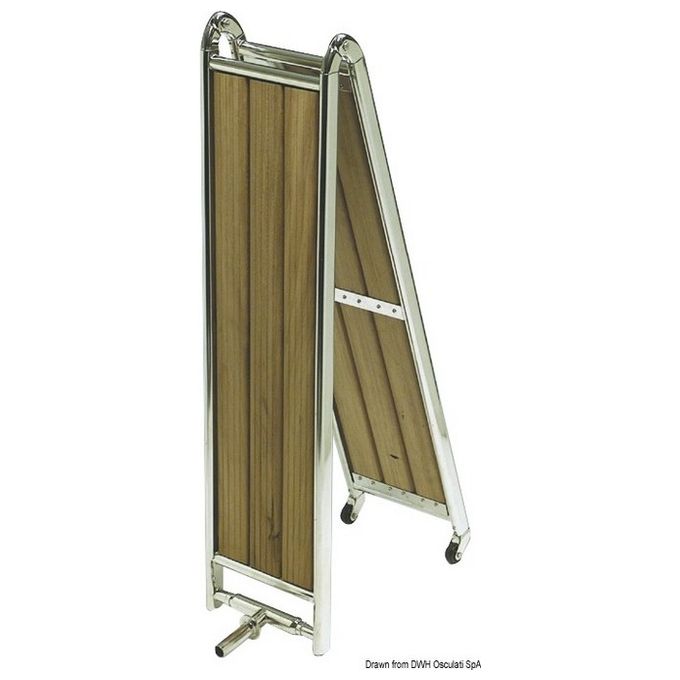 Passerella inox-iroko cm 220 42.643.02