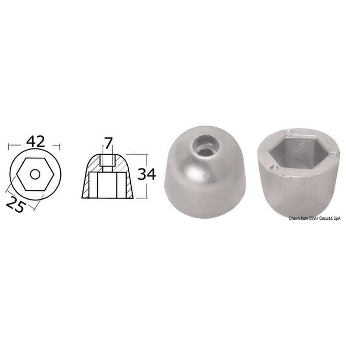 Anodo ricambio rif.orig. 101180 43.070.24