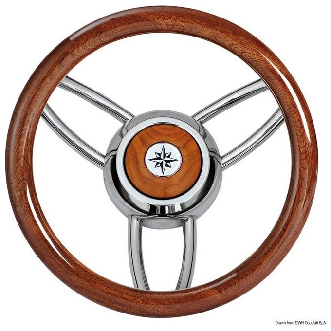Volante Bliz legno lucido mogano 45.169.05
