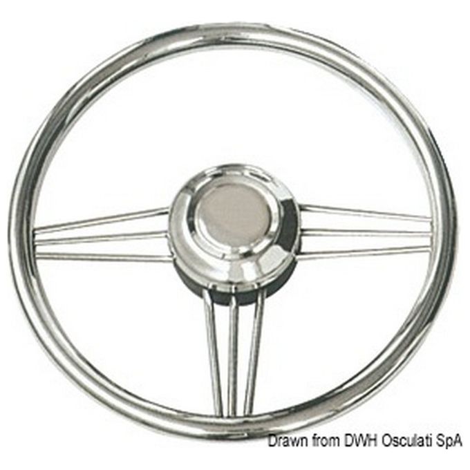 Volante inox lucido 370 mm 45.176.35