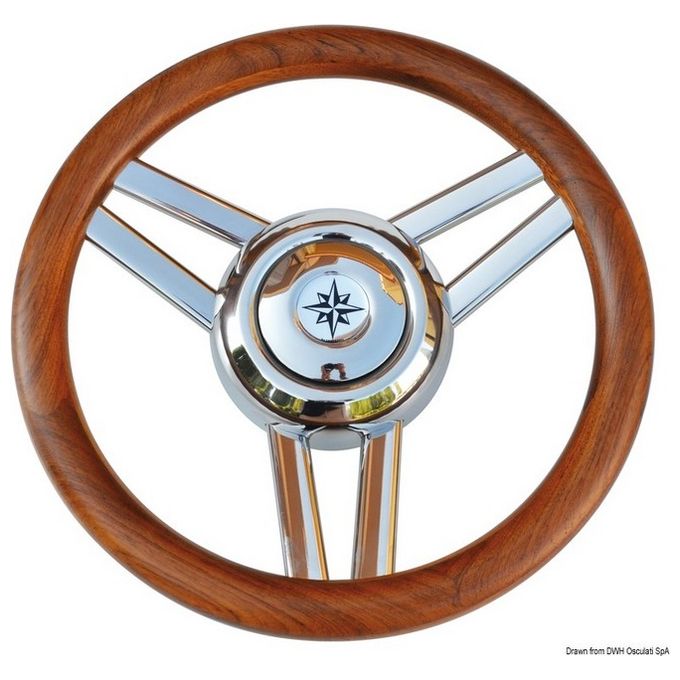 Volante Magnifico 3 razze diametro mm 350 teak 45.177.04