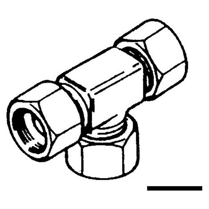 Raccordo a T 3-8'' Ultraflex (TF38) 45.290.23