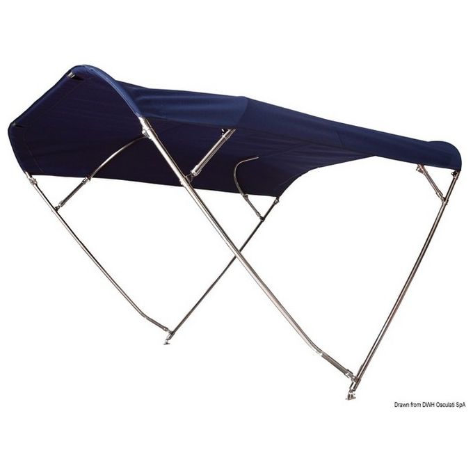 Capottina inox pieghevole 175-190 cm 46.915.10