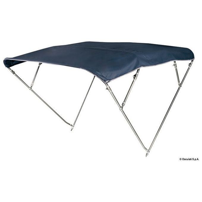 Capottina 4 archi Inox alta cm 190-200 blu 46.921.22