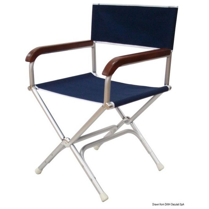 Sedia pieghevole Director poliestere blu 48.353.16