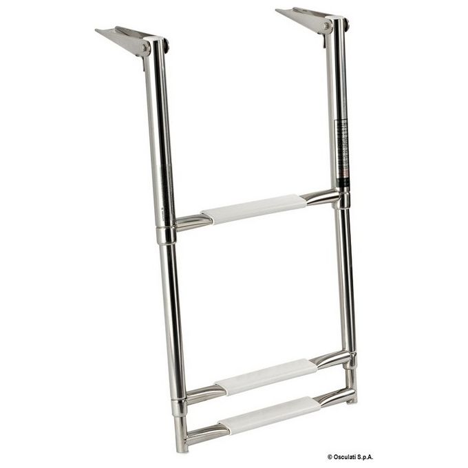 Scaletta inox telescopica larga 3 gradini 49.540.03