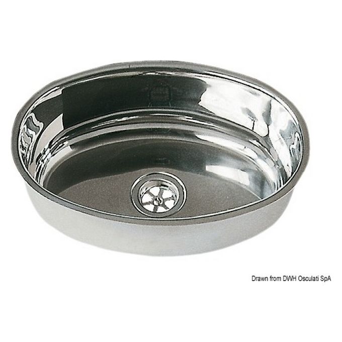 Lavello inox ovale 240 x 375 mm 50.186.84