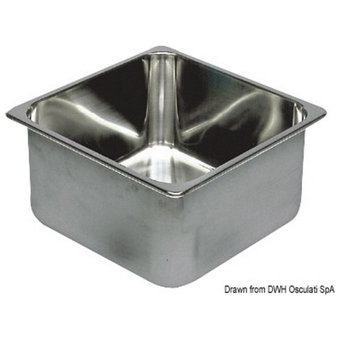 Lavello inox 350 x 350 x 150 mm 50.187.33