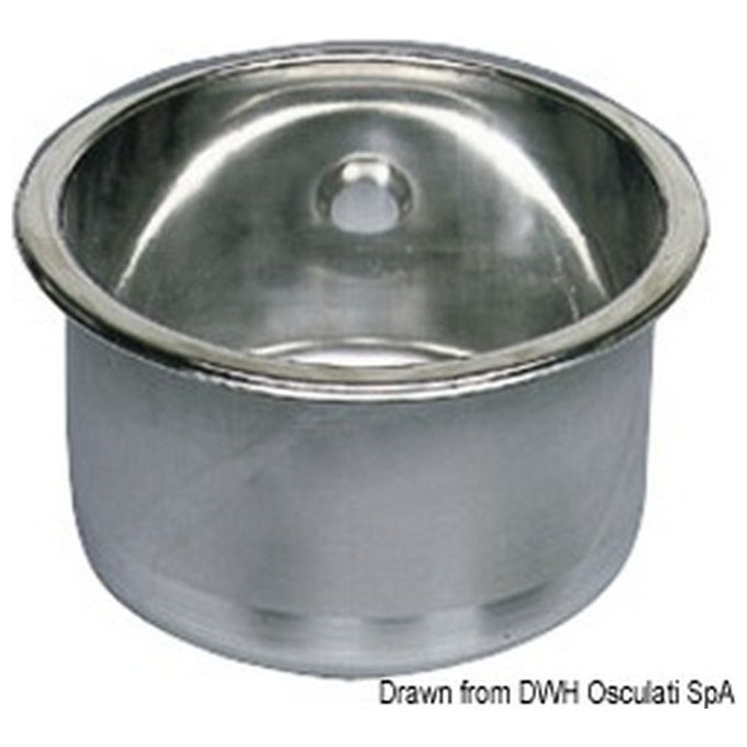 Lavello inox tondo 285 x 180 mm 50.187.35