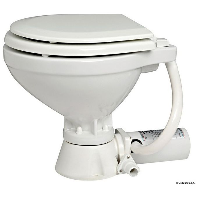 WC elettrico 12 V tavoletta legno 50.205.12