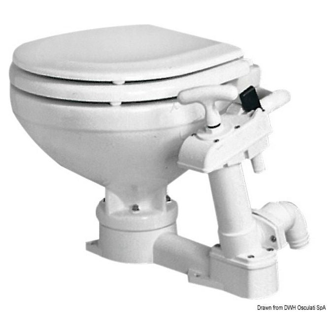 WC manuale compact tavoletta legno 50.207.25