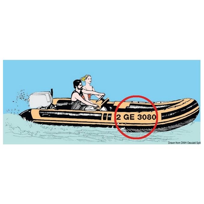 Lettere C 8 cm nero 54.534.08C