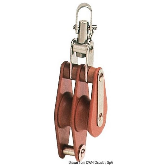 Bozzello Hye tufnol 2 pulegge TWH 12x43