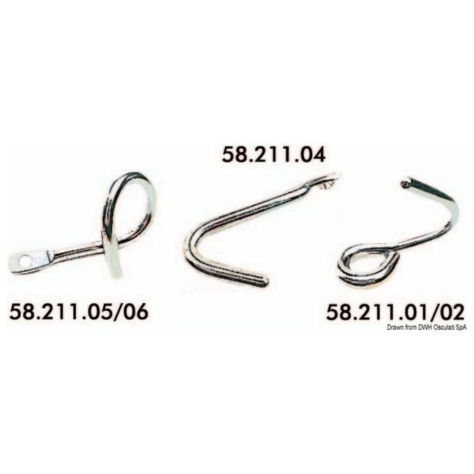 Ganci inox rampino 10 mm 58.211.04