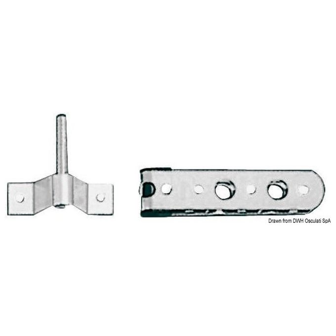 Attacco timone 12 mm semplice 59.127.50