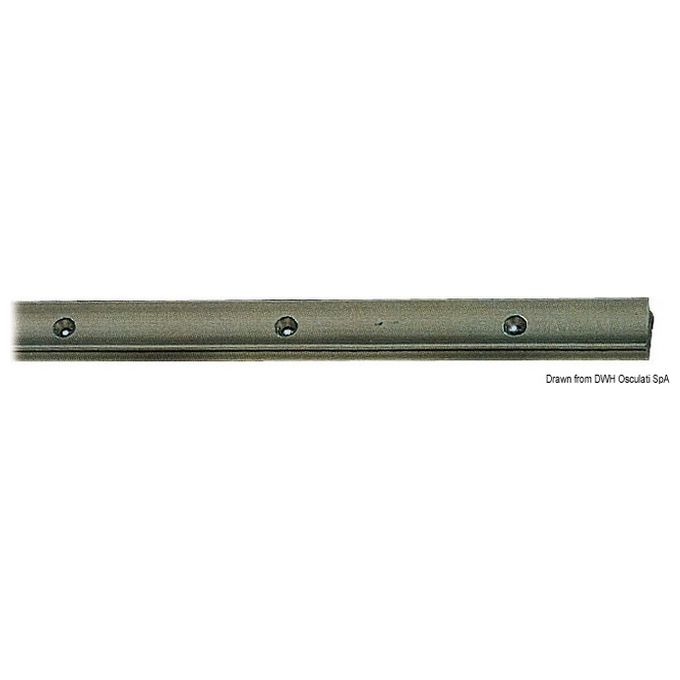 Rotaia anodizzata 25x16 mm 2 m 62.244.51