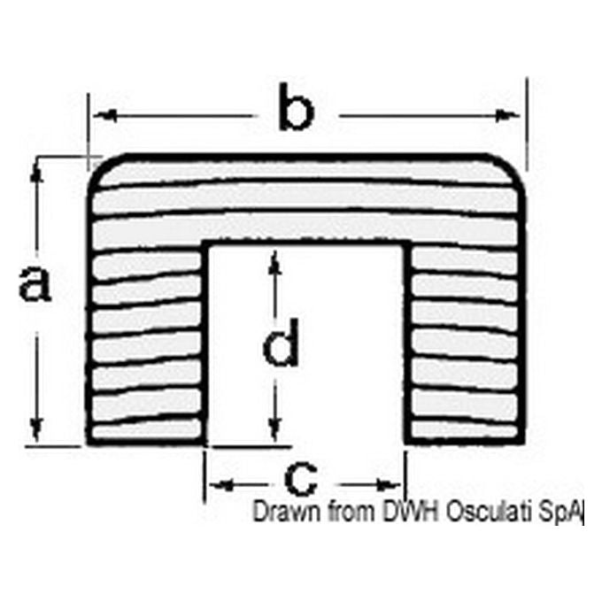 ARC Profilo copri cavi teak