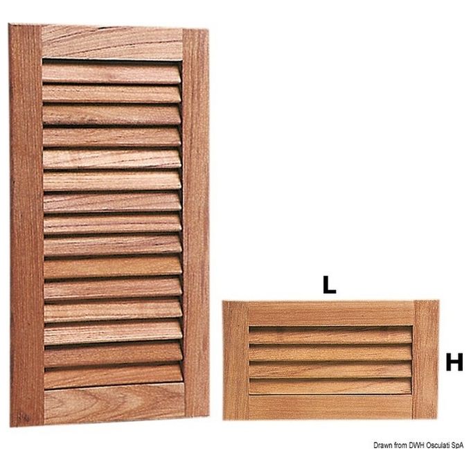 ARC Griglia aereazione teak 280x160 mm