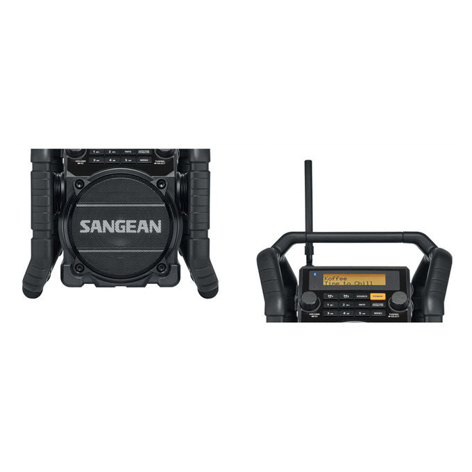 Sangean 001149 U-5 DBT Radio da cantiere DAB+ FM Bluetooth IP64 colore Nero