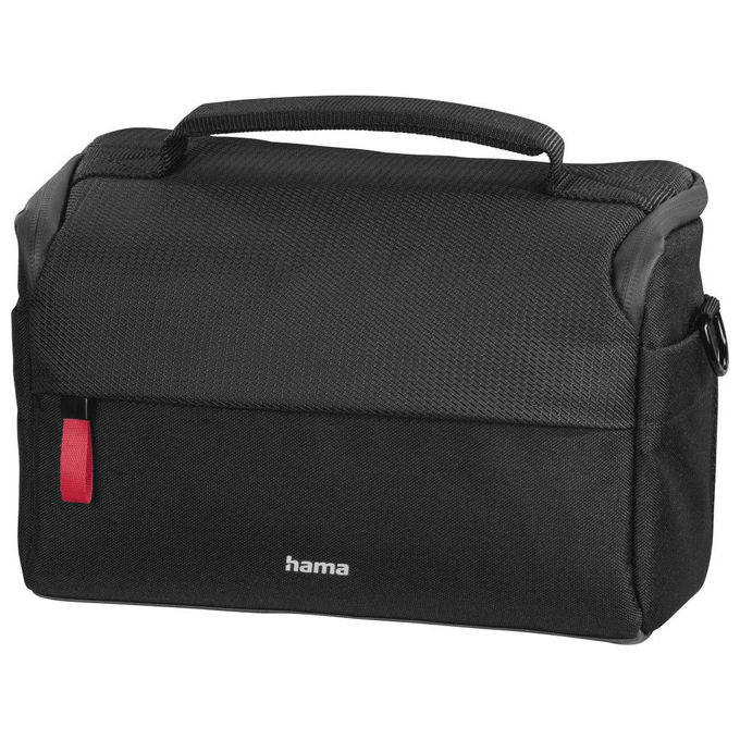 Hama 00121339 Matera Borsa da spalla in poliestere con tracolla e tasca laterale colore Nero
