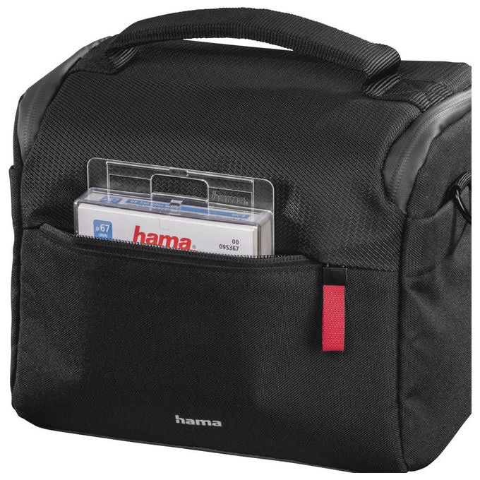 Hama 00121339 Matera Borsa da spalla in poliestere con tracolla e tasca laterale colore Nero