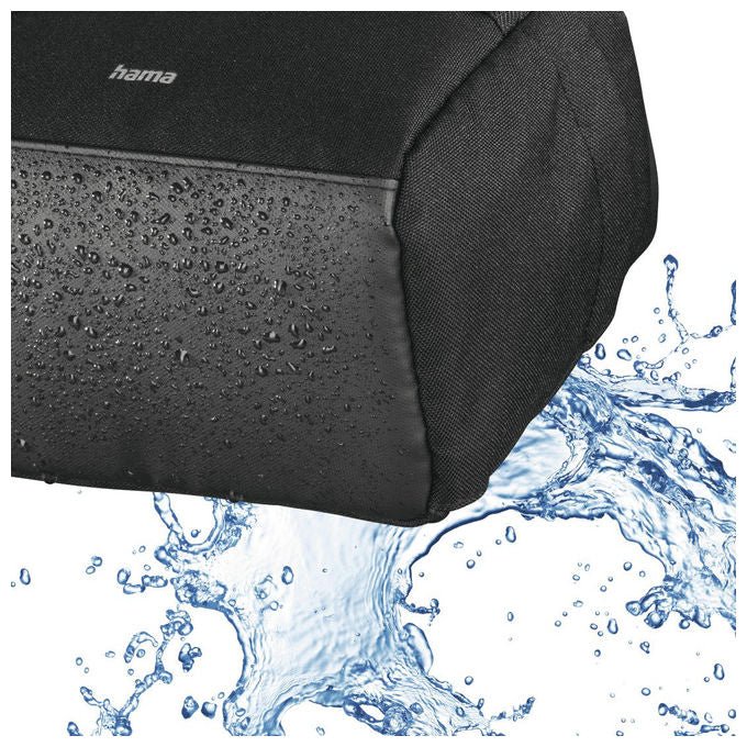 Hama 00121339 Matera Borsa da spalla in poliestere con tracolla e tasca laterale colore Nero