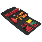 Wera 4013288234148 Kraftform Kompakt VDE 24 Kit di punte intercambiabili per giraviti 25 pezzi VDE isolato fino a 10000 V colore Nero