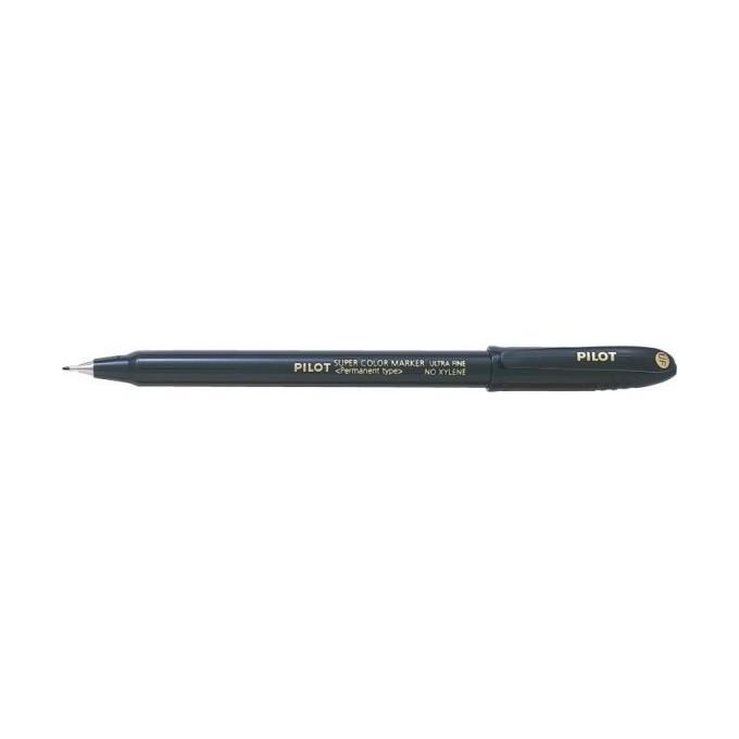 Pilot Confezione da 12 Pennarelli Indelebili Scan-Uf Nero 1mm