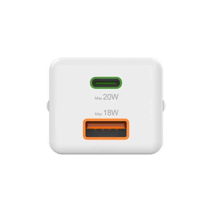 Hama 00201991 Caricatore da Rete Fast Charge USB-C USB-A 20 W Power Delivery Quick Charge colore Bianco