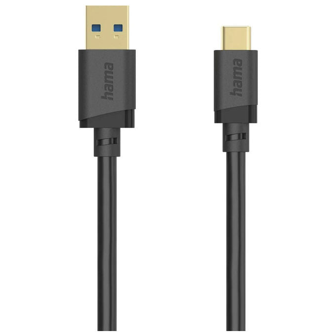 Hama 00202005 Cavo USB USB 3.2 Gen 1 5 Gbit-s 3 A USB A USB C colore Nero
